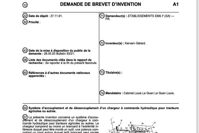 Aperçu d'une demande de brevet d'invention